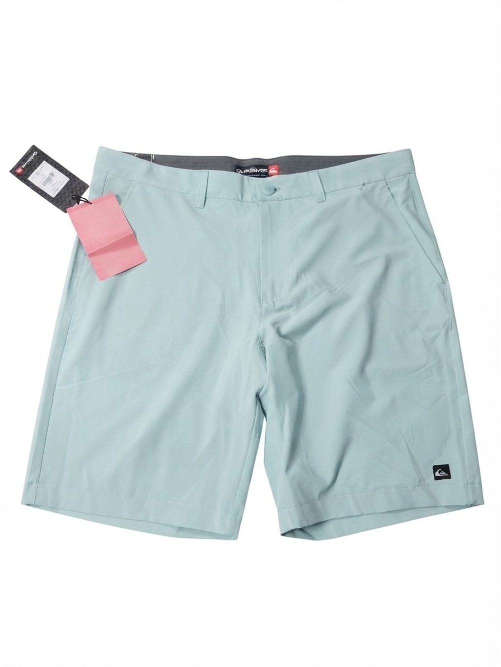 Quiksilver Men’s Mint Green Flat Front Shorts
